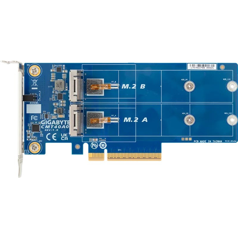 Gigabyte CMT40A0 sisäinen M.2 RAID-ohjainkortti, PCIe