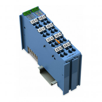 WAGO 750-489 4-kanavainen analogiatulo RTD-antureille ja termoelementeille, sininen