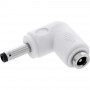 InLine® DC-sovitin, 4,0 x 1,7 mm, pistoke/liitin, kulma, valkoinen