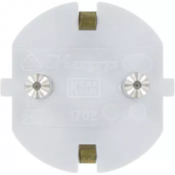 Kopp Schuko-pistoke, yksiosainen kotelo, enintään 3x1,5 mm², 16A, 250V~, IP20 (16731N)