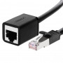 Ugreen Cat6 F/UTP patch-kaapeli RJ45, 0,5 m, musta