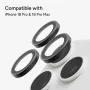 Zagg Glass Elite heijastuksenesto kamerarenkaat iPhone 18 Pro Max / 17 Pro Max / 18 Pro / 17 Pro musta
