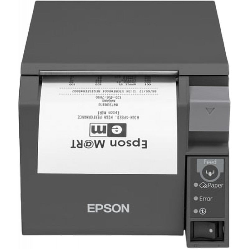 Epson TM-T70II kuitintulostin, USB + sarjaportti RS232, 80 mm, musta