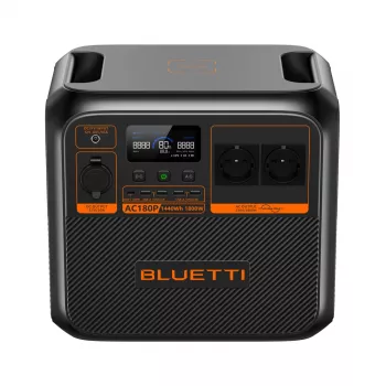 Bluetti AC180P kannettava voima-asema, LiFePO4, 36000 mAh, 1800 W, 16 kg