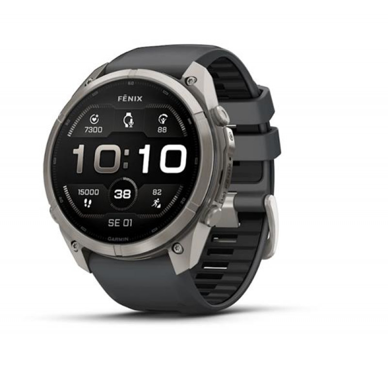 Garmin Fenix 9 Pro – 51mm titaani grafiitti/musta silikoniranneke älykello