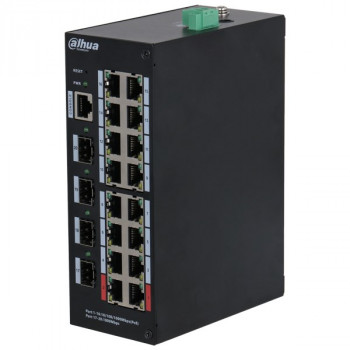 Dahua HS4420-16GT-190 16-porttinen PoE-kytkin, 4x SFP