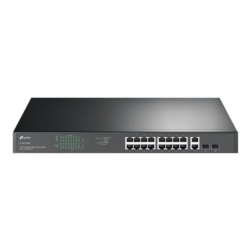 TP-Link kytkin TL-SG1218MP 18-porttinen Gigabit PoE V5.4