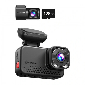 REDTIGER VC70 Wi-Fi 4K + 2,5K autokamera 128GB kortilla