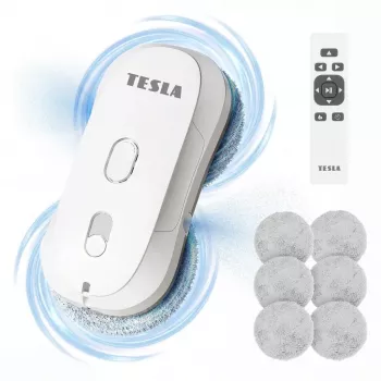 Tesla RoboStar W400 Pro ikkunanpuhdistusrobotti pyörivillä moppipäillä (ROBW400WHTPRO)