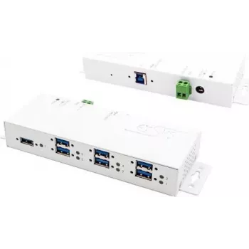 EXSYS EX-1189HMVS-3W USB-keskitin USB 3.2 Gen 1 (3.1 Gen 1) Type-B valkoinen