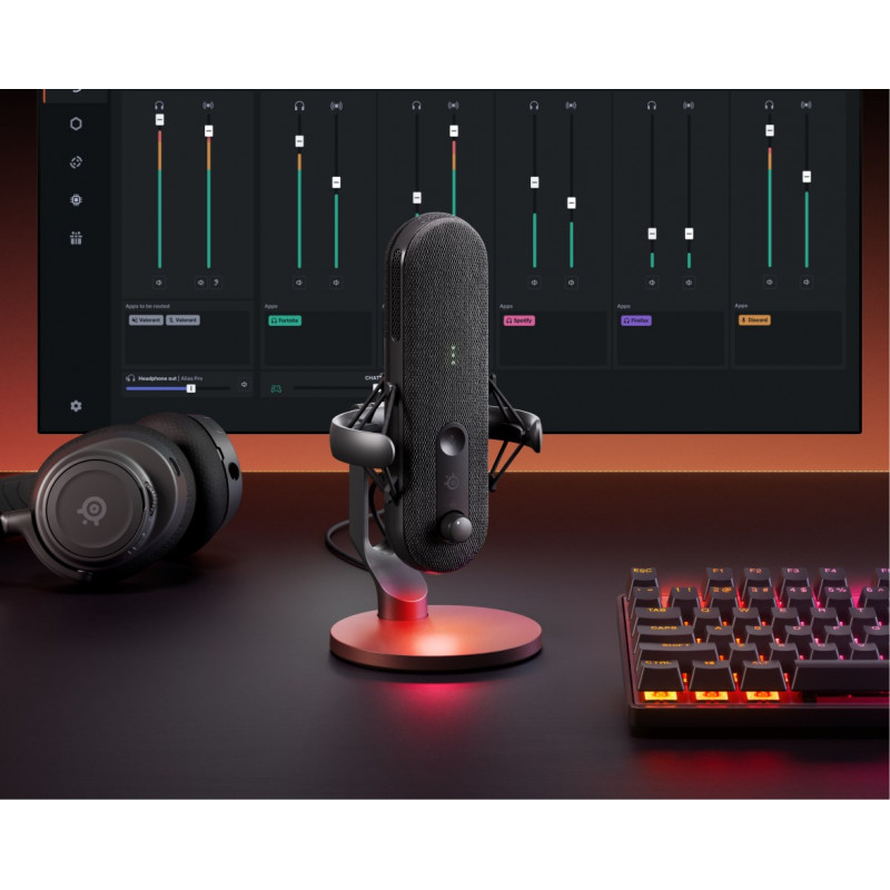 Steelseries ALIAS musta PC-mikrofoni