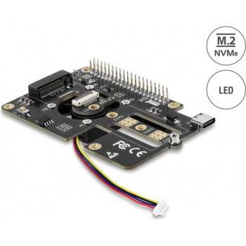 Delock sovitin Raspberry Pi 5:stä 1 x M.2 NVMe Key M -paikkaan (62145)