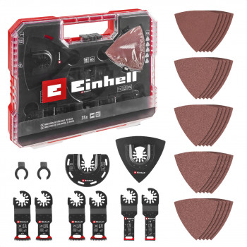 Einhell 708136 monitoimityökalun lisätarvikesarja, 35 osaa, XL-PLUS-CASE-laukussa