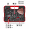 Einhell 708136 monitoimityökalun lisätarvikesarja, 35 osaa, XL-PLUS-CASE-laukussa