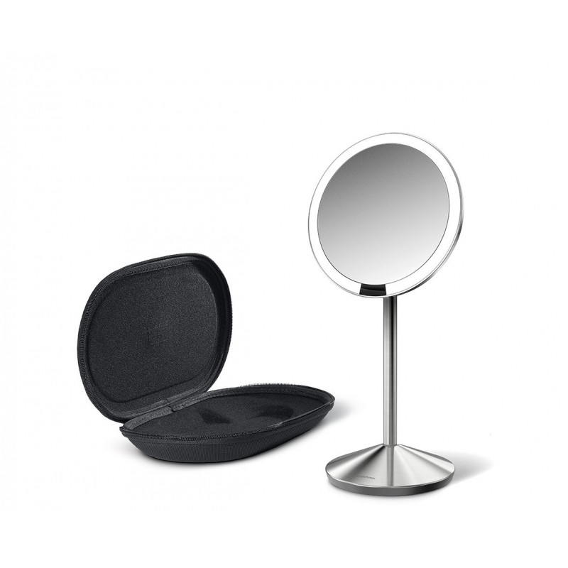 simplehuman taittopeili sensorilla, 12 cm, ladattava, harjattu ruostumaton teräs