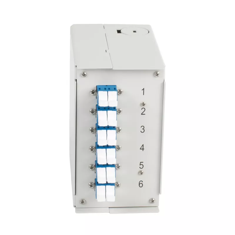 EFB Elektronik DIN-kiskokotelo OS2 G652D, 12x LC-pigtail, 6x LC-duplex-liitin (BHS70921.12)