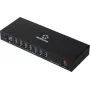 Renkforce RF-7403762 USB-keskitin 10 porttia USB-A, USB-C® USB 3.2 Gen1 5 GBit/s teollisuuskäyttöön musta RF-IH10-100