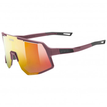 Uvex Sequenze CV pyöräilylasit, Cranberry Matt / Mirror Red