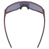 Uvex Sequenze CV pyöräilylasit, Cranberry Matt / Mirror Red