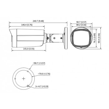 Dahua HAC-ME1509TH-A-PV-0360B-S2 HDCVI-kamera, valkoinen