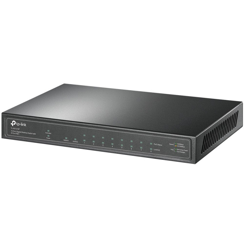 TP-Link kytkin TL-SG1210P 10-porttinen Gigabit PoE V4.4