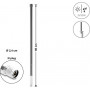 Delock WiFi 5800 MHz antenni N-liitin 10 dBi ympärisäteilevä kiinteä ulkokäyttöön harmaa 60 cm (60767)