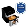 TESLA AirCook DualHeat QD65 XXL digitaalinen kiertoilmakypsennin kaksoislämmityksellä