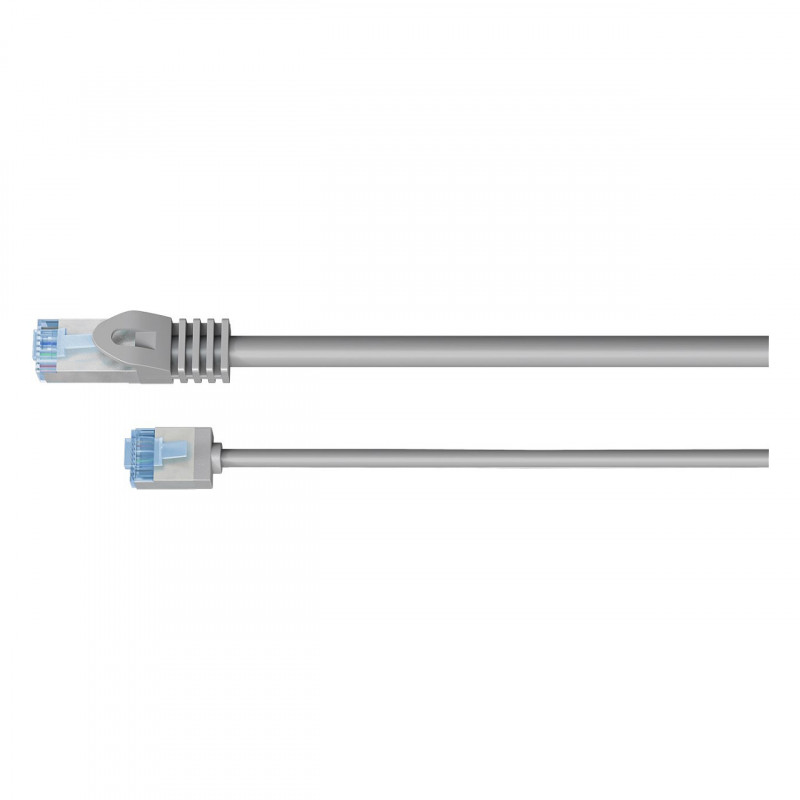 Goobay ohut Cat6a U/FTP patchkaapeli RJ45, 1 m, harmaa