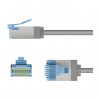 Goobay ohut Cat6a U/FTP patchkaapeli RJ45, 1 m, harmaa