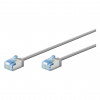 Goobay ohut Cat6a U/FTP patchkaapeli RJ45, 1 m, harmaa