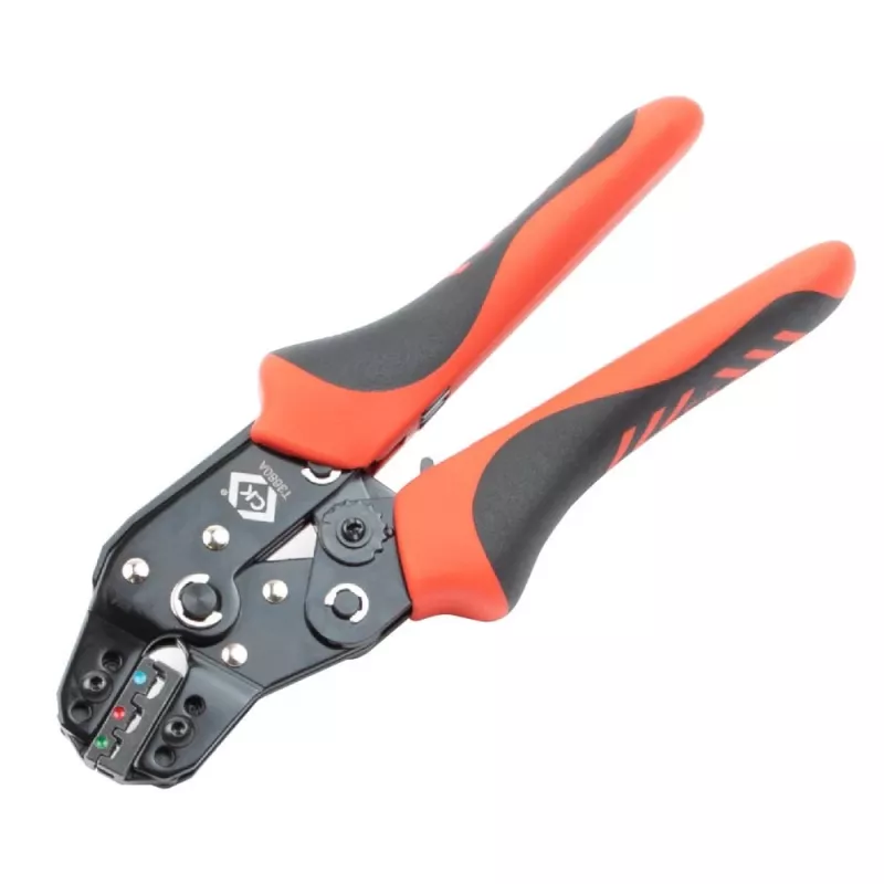 C.K Tools T3680A puristuspihdit eristetyille kaapeliliittimille, 0,25-2,5 mm²