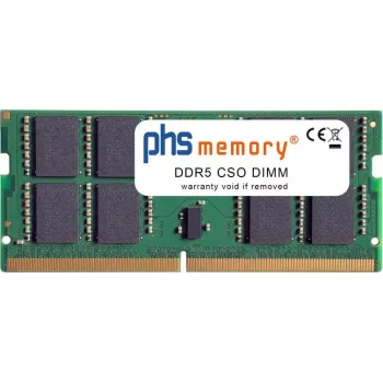 PHS-memory 32GB RAM muisti yhteensopiva Asus VivoBook X1504MA-BQ951W kanssa DDR5 CSODIMM 6400MHz PC5-51200S