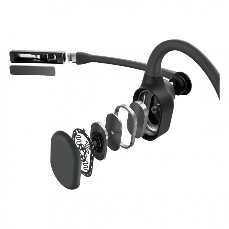 Shokz OpenComm2 UC 2025 Upgrade -kuulokemikrofoni USB-C-donglella