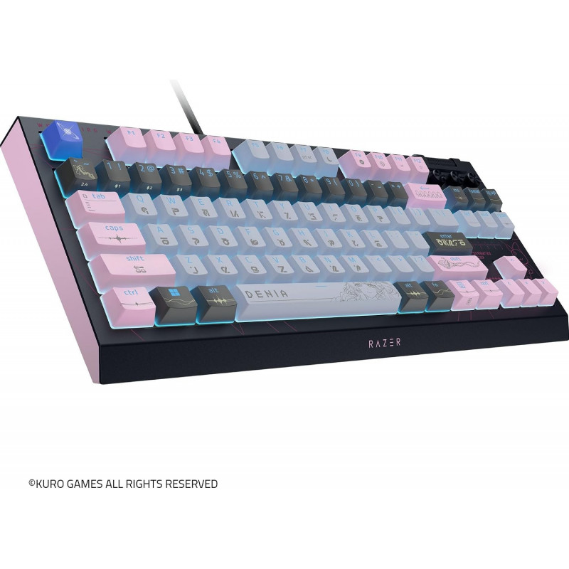Razer BlackWidow V4 Tenkeyless HyperSpeed Wireless -pelinäppäimistö, US, Orange Switch, Wuthering Waves Edition