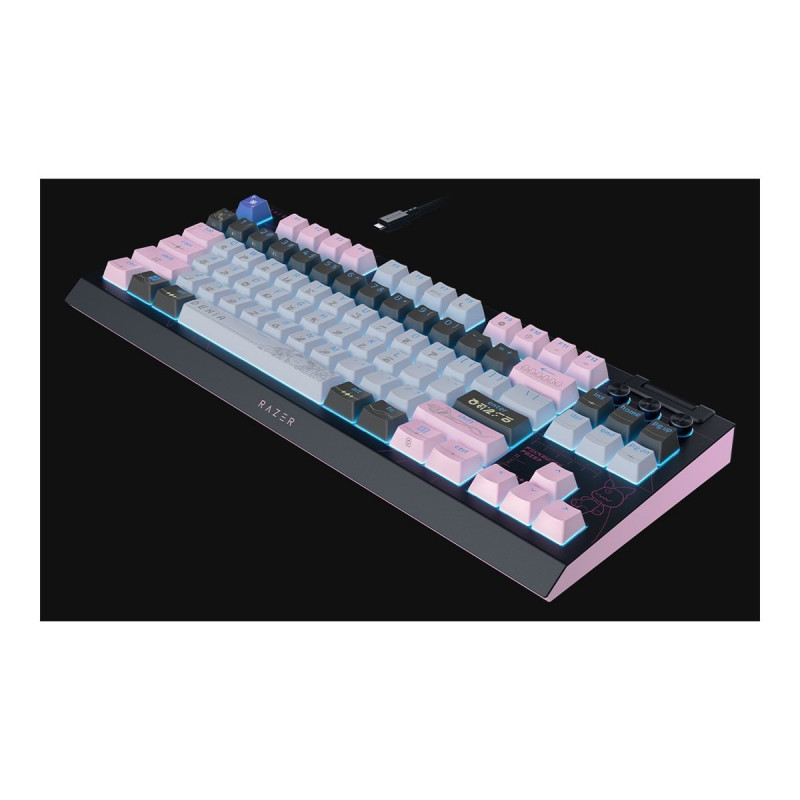 Razer BlackWidow V4 Tenkeyless HyperSpeed Wireless -pelinäppäimistö, US, Orange Switch, Wuthering Waves Edition