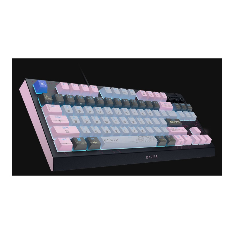 Razer BlackWidow V4 Tenkeyless HyperSpeed Wireless -pelinäppäimistö, US, Orange Switch, Wuthering Waves Edition