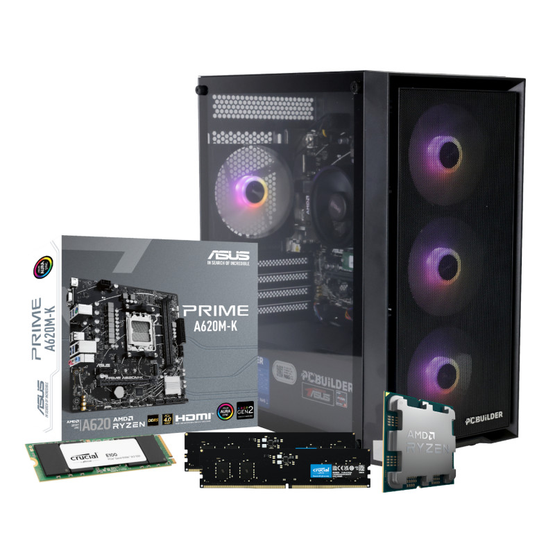 PCBuilder WARDEN pelitietokone, AMD Ryzen 5 8600G, Windows 11