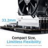 KLEVV Fit V 32GB (2x16GB) DIMM 6000MHz CL28 -muistisarja, musta (KD5AGU880-60B280F)