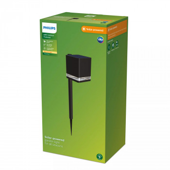 Philips LED maapiikki ulko aurinko Virona 1,8W, musta