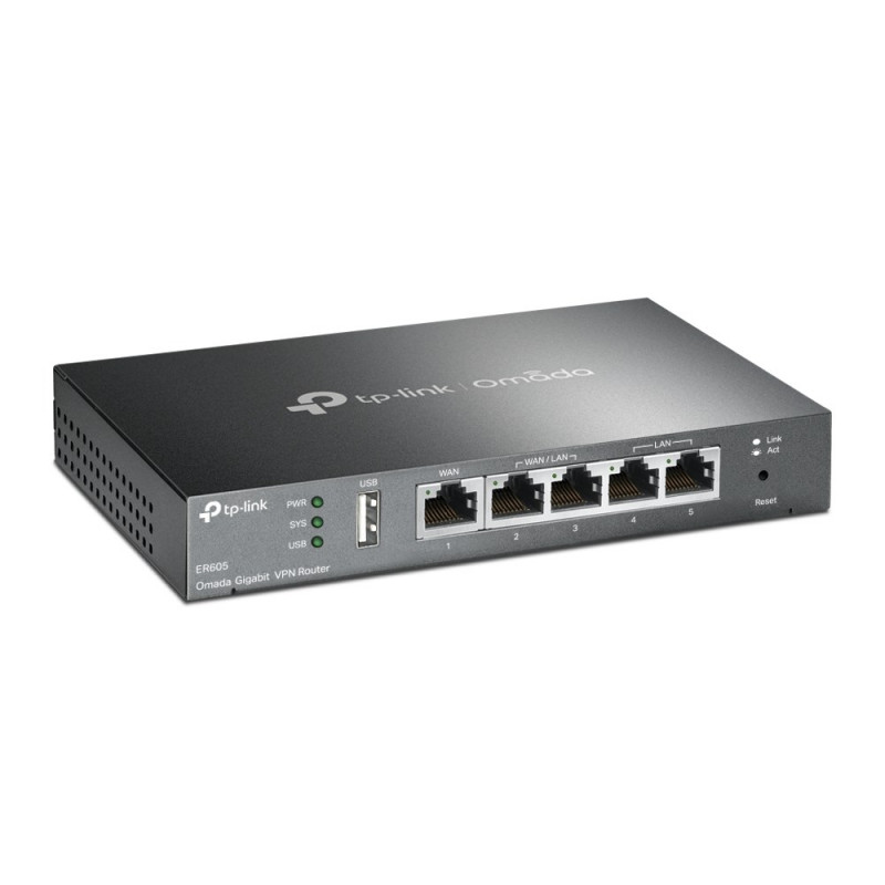 TP-Link ER605 (TL-R605) Gigabit-VPN-reititin, musta