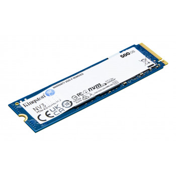 Kingston NV3 500GB M.2 2280 PCIe 4.0 x4 NVMe sisäinen SSD (SNV3S/500GBK)