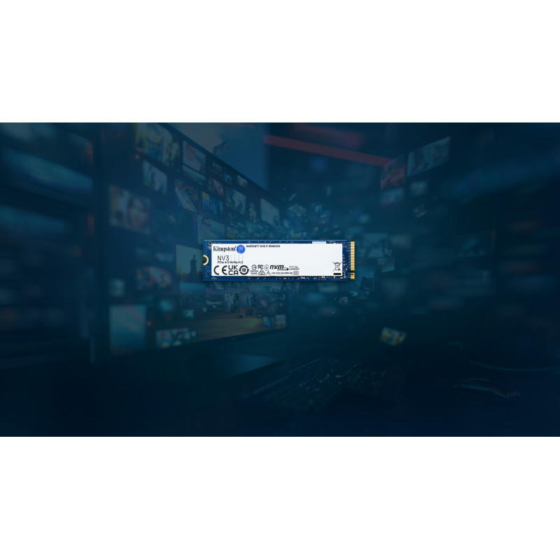 Kingston NV3 500GB M.2 2280 PCIe 4.0 x4 NVMe sisäinen SSD (SNV3S/500GBK)
