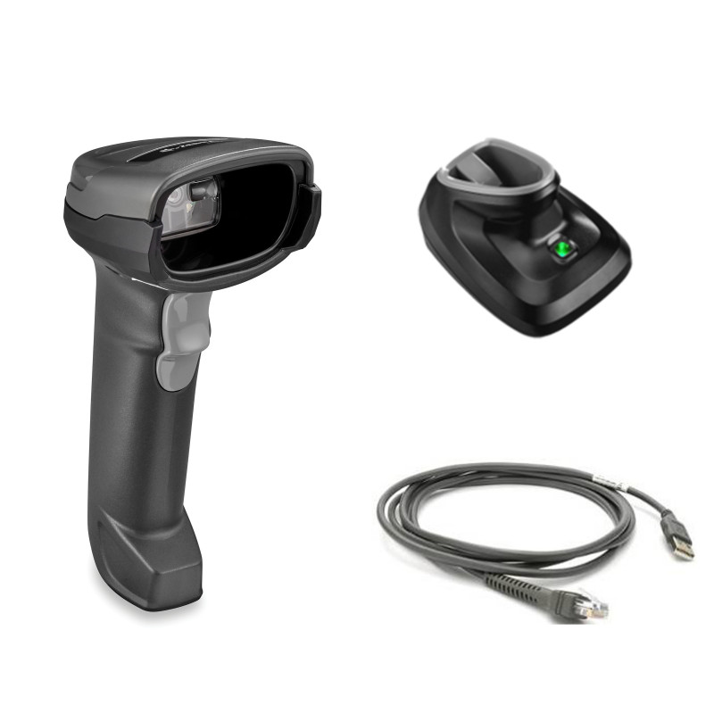 Zebra DS2278-SR viivakoodilukija USB-sarja jalustalla ja suojatulla USB-kaapelilla, musta (DS2278-SR7U2100PRW)