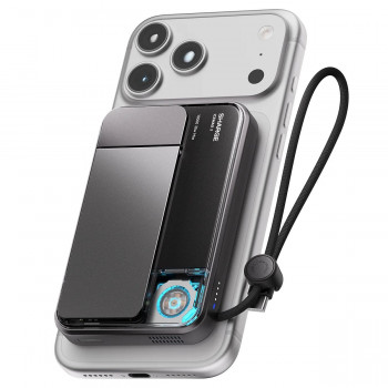 SHARGE ICEMAG 3 varavirtalähde, 10 000 mAh, 25 W Qi2, 35 W USB-C, musta