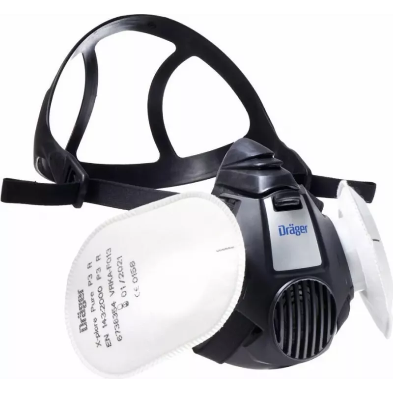 Dräger X-plore 3500 puolinaamari käsityöläissarja 2x FilterPure P3 (R56960)