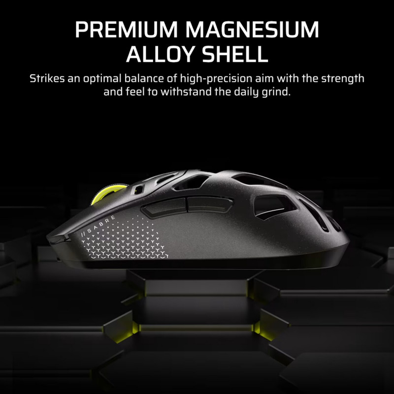 Corsair SABRE V2 PRO langaton pelihiiri, 2.4GHz / Bluetooth / USB-C, musta (CH-931G100-WW)