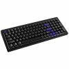 Ducky Cushion 98 -pelinäppäimistö, 96%, US-asettelu (ANSI), Shush Green -kytkimet – mattamusta
