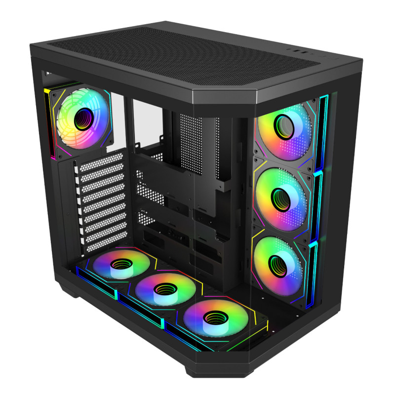 FSP U580 ARGB ATX Ultra Tower -pelikotelo – musta