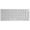Glorious GMMK Pro White Ice 75% TKL näppäimistö - Barebone, ISO-asettelu, hopea