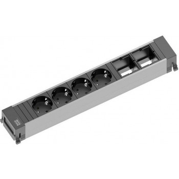 Bachmann POWER FRAME pistorasialista, 4 pistorasiaa, GST18i3 tulo, 20 cm (916.030)